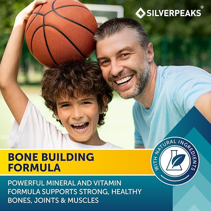 SILVERPEAKS Height Growth Gummies for Kids, Teens & Adults - Height Growth Maximizer Supplement with Calcium, Vitamins D3 & K2, Magnesium, Zinc for Bone Strength & Height Increase - 60 Gummy Chews