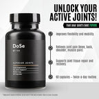 DoSe by VH Superior Joints with NEM, Turmeric, Ginger & Hyaluronic Acid – Supports Flexibility, Mobility & Joint Comfort – Vegan Capsules (60 Count)