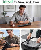 PULIV Metal Weekly Pill Organizer with Sturdy & Sleek Aluminum Alloy Case, Pill Case for Travel with Triple Design Against Spilling, Compact Pill Box 7 Day for Vitamins, Fish Oils, Supplements, Black
