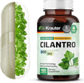 BIO KRAUTER® Cilantro for Detox Cleanse - Vegan Cilantro Capsules (Coriander Leaf Powder) 800 mg per Serving - Natural Detox & Antioxidant Supplement - 100 Capsules, Non-GMO Herbal Supplements