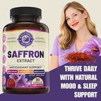 100% Pure Saffron Extract - Supports Weight and Appetite Health, Mood, Focus, Memory, Digestion, Eye, Skin and Brain Health. NSF Certified Saffron Supplements for Women and Men.