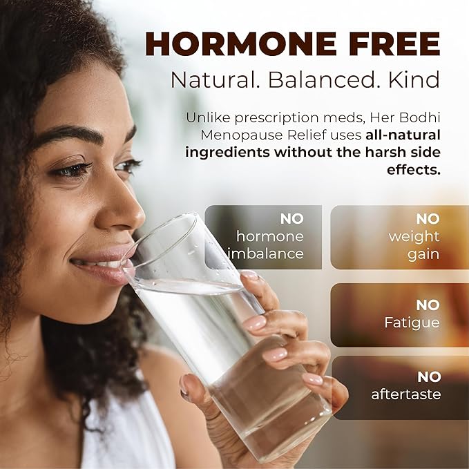 Her Bodhi Meno- Menopause Hormonal Balance for Women, Estrogen Soy Isoflavones Menopause Supplement for Women, Ashwagandha, Black Cohosh Hot Flashes Menopause Relief, Night Sweats Relief 120Caps
