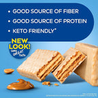 Atkins Peanut Butter Protein Wafer Crisps, Protein Dessert, 4g Net Carb, 1g Sugar, Keto Friendly, 5 Count (Pack of 4)