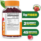 Lifeable Prebiotic Fiber Gummies for Kids | Kids Fiber Gummies 5g | Great Tasting Fiber Supplements for Kids | Prebiotic Gummies for Digestive Health | Fiber Gummy for Kids, Children | 90 Gummies