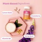 PMS Support Supplement for Women & PMS Relief, Hormone Balance & Menstrual Period Relief for Cramps, Bloating & Mood Swings with Chasteberry, Vitamin B6, Lemon Balm, Dong Quai, 30 Count