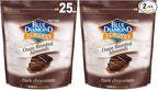 Blue Diamond Almonds, Roasted Dark Chocolate Flavored Snack Nuts, Plant-Based Protein & Fiber, for Events, Holidays, Parties, Lunch, Guilt-Free Snack with Real Cocoa, 25 Oz Resealable Bag (Pack of 2)