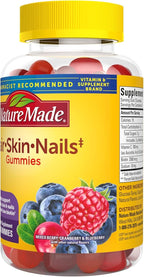 Nature Made Hair Skin and Nails with Biotin 2500 mcg, Dietary Supplement for Healthy Hair, Skin & Nails Support, 90 Gummies, 45 Day Supply (Pack of 2)