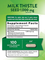 Nature's Truth Milk Thistle Seed Extract | Herbal Supplement | 100 Capsules | Non-GMO & Gluten Free