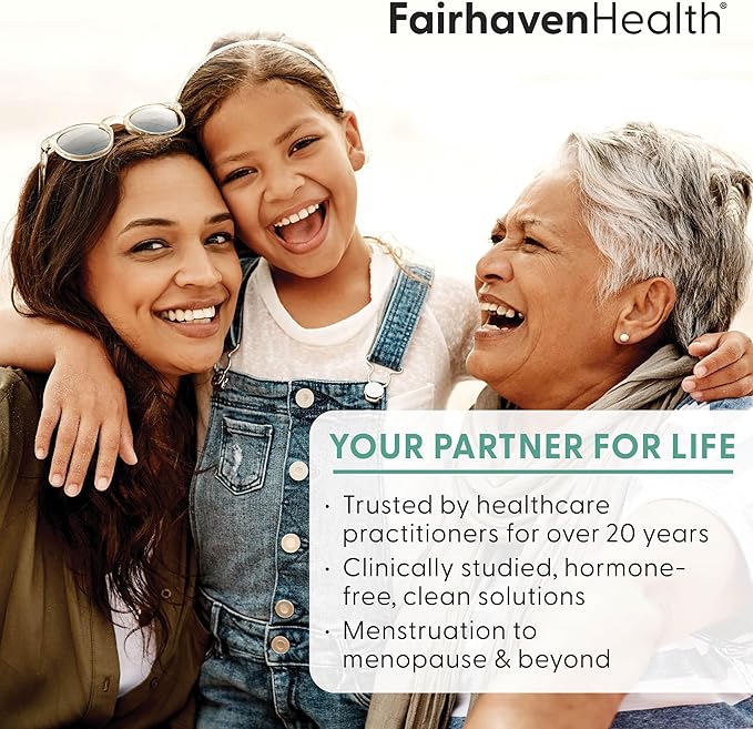 Fairhaven Health Complete Menopause Relief | Nonhormonal Menopause Supplement for Women | Relief from Hot Flashes, Night Sweats and Mood Swings | Gluten, Dairy, Soy Free | Non-GMO | 30 Capsules