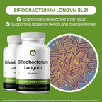 Bifidobacterium Longum Probiotic Supplement 240 Tablets 3 Billion CFU Probiotics for Men & Women Supports Intestinal Digestive & Gut Health (240, Bifidobacterium Longum)