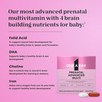 One A Day Prenatal Advanced- Prenatal Vitamins with Folic Acid, Choline, DHA & Iron, Pregnancy Vitamins for Women to Support Baby’s Development, 60+60 Ct (120 Total Set) (Packaging May Vary)