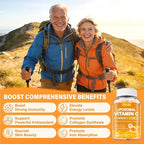 Liposomal Vitamin C Gummies 1000mg for Adults: Vitamin C Chewable Gummy with Zinc, Elderberry, Vitamins A & E
