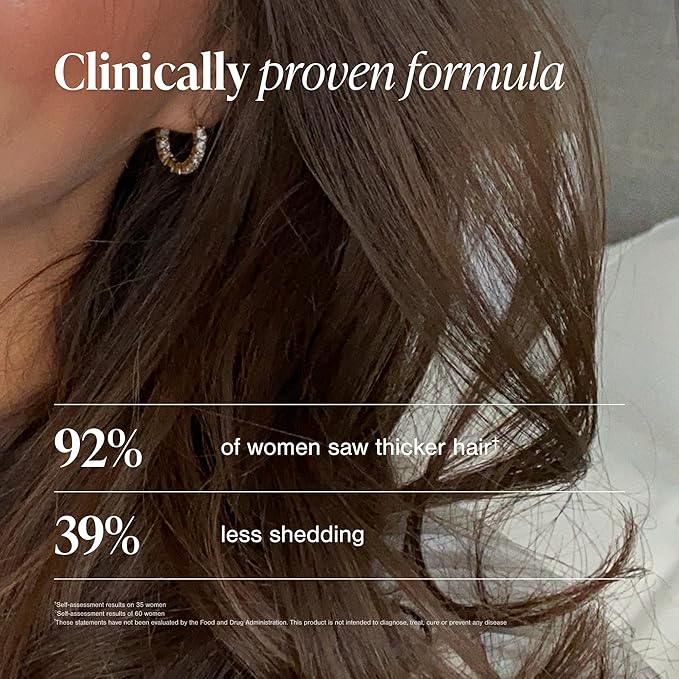 Viviscal Hair Growth Supplements for Women, Thicker Fuller Hair Support for Thinning Hair and Hair Loss, with Biotin and Marine Collagen, Drug-Free, 180 Tablets, 90-Day Supply