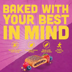 Pure Protein Wildberry Soft Baked Protein Bars – 12g Protein, 8g Fiber, Whole Grain Breakfast Bars, High Fiber, Individually Wrapped Protein Snacks for On-the-Go – 10 Count