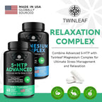 5 HTP Supplement for Mood Support - Made in USA - Natural Manganese & L-tryptophan Capsules - 5-HTP Booster for Men & Women - Proprietary Formula for Mood and Relaxation - 60 Vegan Capsules