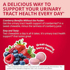 Uricalm Cranberry,Daily Dietary Supplement Chewable with D-Mannose,Berry,60 Count (Pack of 2)