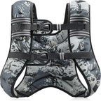 ZELUS Weighted Vest, 6lb/8lb/12lb/16lb/20lb/25lb/30lb Weight Vest with Reflective Stripe for Workout, Strength Training, Running, Fitness, Muscle Building, Weight Loss, Weightlifting