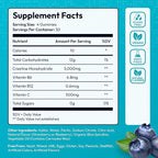 Sugar Free Creatine Monohydrate Gummies 5g Per Serving - 120 Monohydrate Creatine Gummies Advanced Complex with Vitamin C + Vitamin B12 for Muscle Strength, Energy Boost, Pre-Workout Gummy