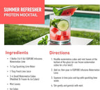 Isopure Clear Whey Isolate Protein Powder, Lactose Free, Gluten Free, Naturally Flavored, Watermelon Lime, 20g Protein Per Serving, 14.1 Oz, 16 Servings (Packaging May Vary)