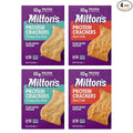 Milton's CRAFT BAKERS Protein Crackers Variety Bundle (Crispy Sea Salt & Red Chili) - 10G Of Plant-Based Protein Per Serving, Certified Gluten Free, Non-Gmo Project Verified, Vegetarian-Friendly, Zero Grams Added Sugar Per Serving, 4.25 Oz, Pack Of 4