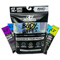 The Klean Freak Body Wipes - 12 count Individually Wrapped | Showerless Body Wipe for Women & Men | Sustainable Bodywipes for Gym, Travel, Camping | Mixed
