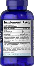 Puritan's Pride Glucosamine, Chondroitin & MSM Capsules, 3 Per Day Formula