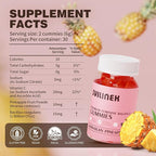 Feminine Balance Gummies, Premium Women's Supplement for PH & Immune Support, Vegan Gluten-Free - Hawaiian Pineapple, 60 Gummies (30 Servings) - BPA-Free Bottle