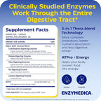 Enzymedica Digest Gold + ATPro, Maximum Strength Enzyme Formula, Fast-Acting, Helps Digest Large Meals, Prevents Bloating and Gas, 120 Capsules