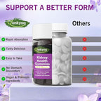 D mannose Gummies for Women, Kidney Cleanse Detox & Repair Gummies – Urinary Health & Kidney Stone* Support, Chewable D-mannose with Astragalus, Dandelion, Milk Thistle – Vegan, Sugar-Free, 60 cts