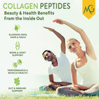 MariGold Grass-fed Collagen Peptides Powder Peanut Butter 1LB - 100% Pure, Type I & III Bovine Hydrolyzed Collagen, Non-GMO, Hormone Free, Soy Free, Gluten Free, Dairy Free, Keto-Friendly