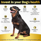 Soft Chews Hip and Joint Supplement for Dogs - Dog Joint Pain Relief Treats - Glucosamine, Chondroitin, Turmeric- Mobility Supplement
