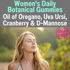 SHIZAM Oil of Oregano D-Mannose Dandelion Root Hawthorn Berry Extract Uva Ursi Gummies with Hibiscus Cranberry Magnesium Glycinate for Women