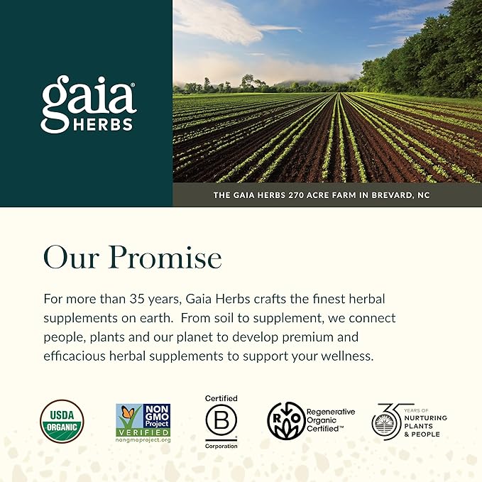 Gaia Herbs Gas & Bloating - Provides Relief from Occasional Gas & Bloating* - with Activated Charcoal, Fennel & Chamomile - 50 Vegan Capsules (25 Servings)