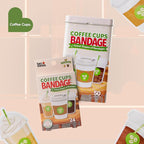BioSwiss Bandages, Coffee Cup Shaped Self Adhesive Bandage Set, Latex Free, Sterile Wound Care, 50 Count