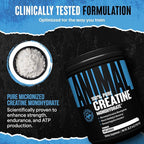 Animal Creatine Monohydrate Powder - Micronized Creatine for Women and Men, Supports Muscle Growth, Strength, Endurance, Recovery and ATP Production, Gym & Workout Supplements - Unflavored, 1kg