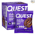 Quest Nutrition Bake Shop, Chocolate Frosted Donuts, 14g Protein, Less than 1g Sugar, Protein Snack, Low Sugar, 4 Count