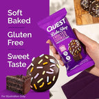 Quest Nutrition Frosted Cookies Twin Pack, Chocolate Cake, 1g Sugar, 11g Protein, 1g Net Carbs, Gluten Free, 16 Cookies