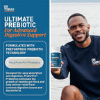 Dr. Tobias Prebiotics Digestive Support, Advanced Prebiotic Supplement for Gut Health, Immune Function & Boost for Probiotics for Women & Men, Vegan, Non-GMO, 90 Capsules, 90 Servings