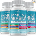 8 in 1 Immune Supplement with Echinacea, Vitamin C and Zinc 50mg, Vitamin D 5000 IU, Turmeric Curcumin & Ginger, B6, Elderberry 180 Count (Pack of 3)