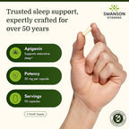 Swanson Apigenin Bioflavonoid Supplement for Adults Seeking Natural Sleep, Relaxation, and Stress Relief Support - 50 mg (90 Vegan Capsules)