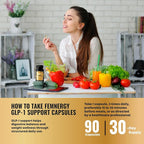 GLP-1 Support Probiotic Supplement for Weight Loss - Daily GLP1 Support with Berberine for Women to Support Metabolism Gut Wellness Boost Fat Burn - Natural Oral Probiotics