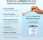 WONDERCOW Collagen Peptides Powder w/Bovine Colostrum, Naturally-Sourced Hydrolyzed Bone Collagen Powder, Hair Skin Nail & Joint Support,Type I & III Grass-Fed Collagen Supplements for Women & Men
