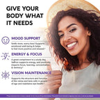 Natural Saffron Supplements - Pure Saffron Extract 88.5 mg - Made in USA - Mood | Focus | Vision | Energy Support - Eye Health for Women & Men - NonGMO Vegan Pills - 90 Powder Capsules, 3 Month Supply