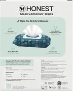 The Honest Company Hypoallergenic Multi-Use Baby Wipes for Sensitive Baby Skin, Balance Blues, 288 Count