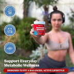 Kynis & co. Berberine Gummies with Ceylon Cinnamon and Apple Cider Vinegar - Sugar Free - Blueberry and Raspberry Flavor - 60ct - Supports metabolic and Digestive Health