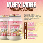 Axe & Sledge WHEY More Premium Protein Blend | 24g Protein, Whey Concentrate & Isolate | Prebiotic Fiber for Enhanced Absorption | Banana Split Sundae