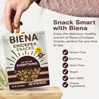 Biena Crispy Roasted Chickpea Snacks, Lil’ Bit of Everything, High Protein Snacks, High Fiber Snacks, Gluten Free, Plant-Based, Non-GMO, Healthy Snacks for Adults and Kids, 4-Pack 5 Ounce Bags