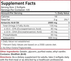 Bronson Antarctic Krill Oil 2000 mg with Omega-3s EPA, DHA, Astaxanthin and Phospholipids, 250 Softgels (125 Servings)