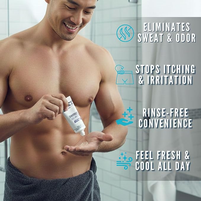 BAD ACE Swagger Ball Buffer | Rinse-Free Hygiene Cleanser & Men's Intimate Wash | Ball & Groin Wash for Men | Below-the-Belt Intimate Wash for Male, Odor & Sweat Control, 2.7 oz