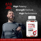 (2 Pack) Vital Grow XL Male Gummies - Men's Performance Gummies 1050MG Vital GrowXL Blend, Vital Growth Gummy Advanced Gomitas Formula, 120 Gummies for 2 Months